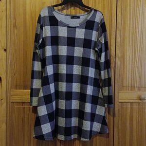 MIROL/ AMAZON , black and gray tunic/dress size XL